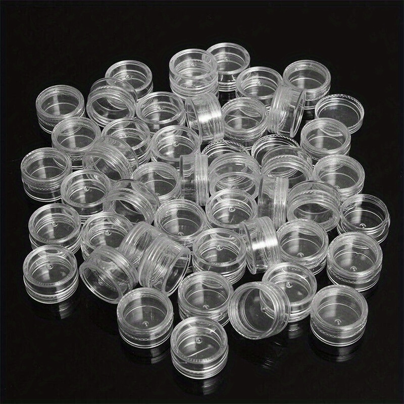 

50pcs Clear Cosmetic Sample Bottles Pot For -