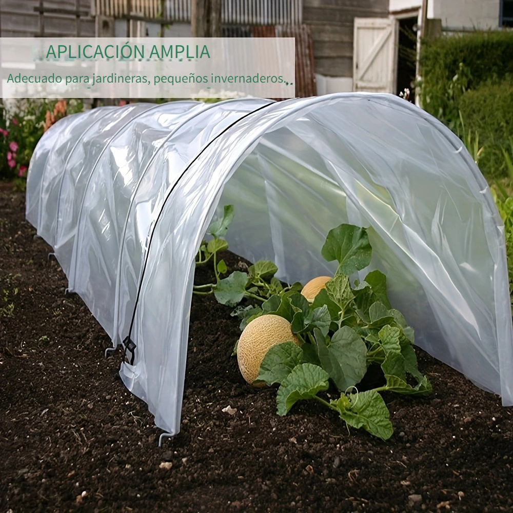 LJIANW - Lona transparente para invernadero, película de plástico de  polietileno transparente, resistente a los rayos UV, aislamiento térmico