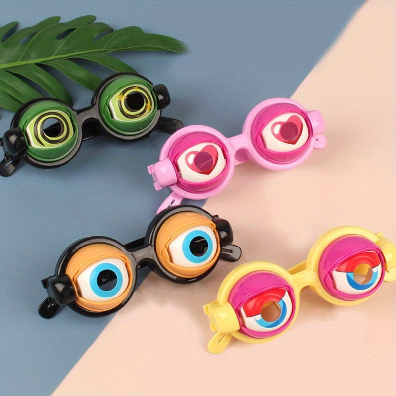 

Crazy Eyes Glasses Toys Adult Party Supplies Like Fun Pranks Christmas Birthday Presents Plastic Glasses Novelty Toys Easter Gift