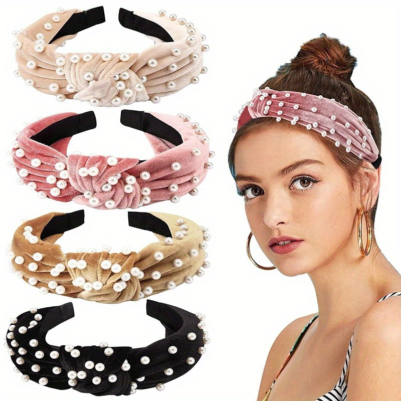 Pearl - Sparkle and Pearl Simple Headband – Acute Designs