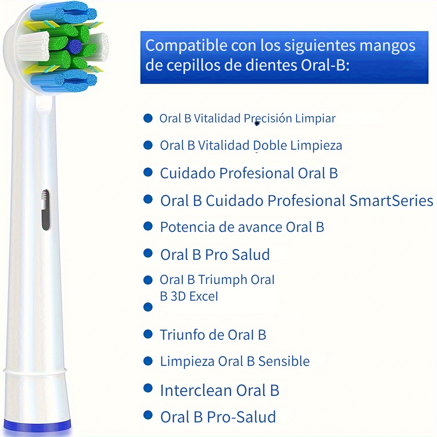 Cabezales Cepillo Compatibles Oral B 8 Cabezales Cepillo - Temu Chile