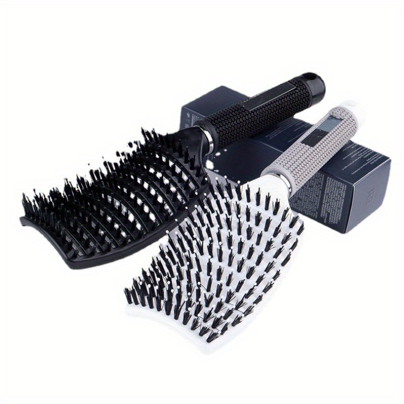 

1pcs Detangling Hair Brush Large Curved Comb Rib Comb Fluffy Scalp Massage Hair Comb Plastic Hair Styling Comb