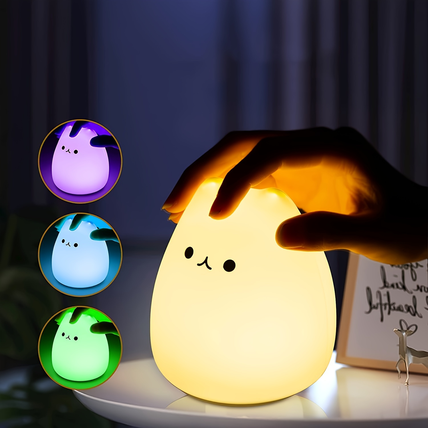 Mini Pig Silicone Lamp Cute Night Light Battery Operated - A Store