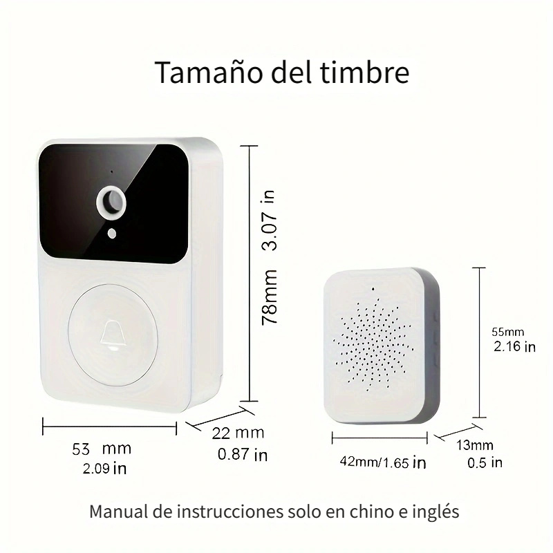 batería Incorporada) Timbre Wifi Timbre Timbre Video - Temu Mexico
