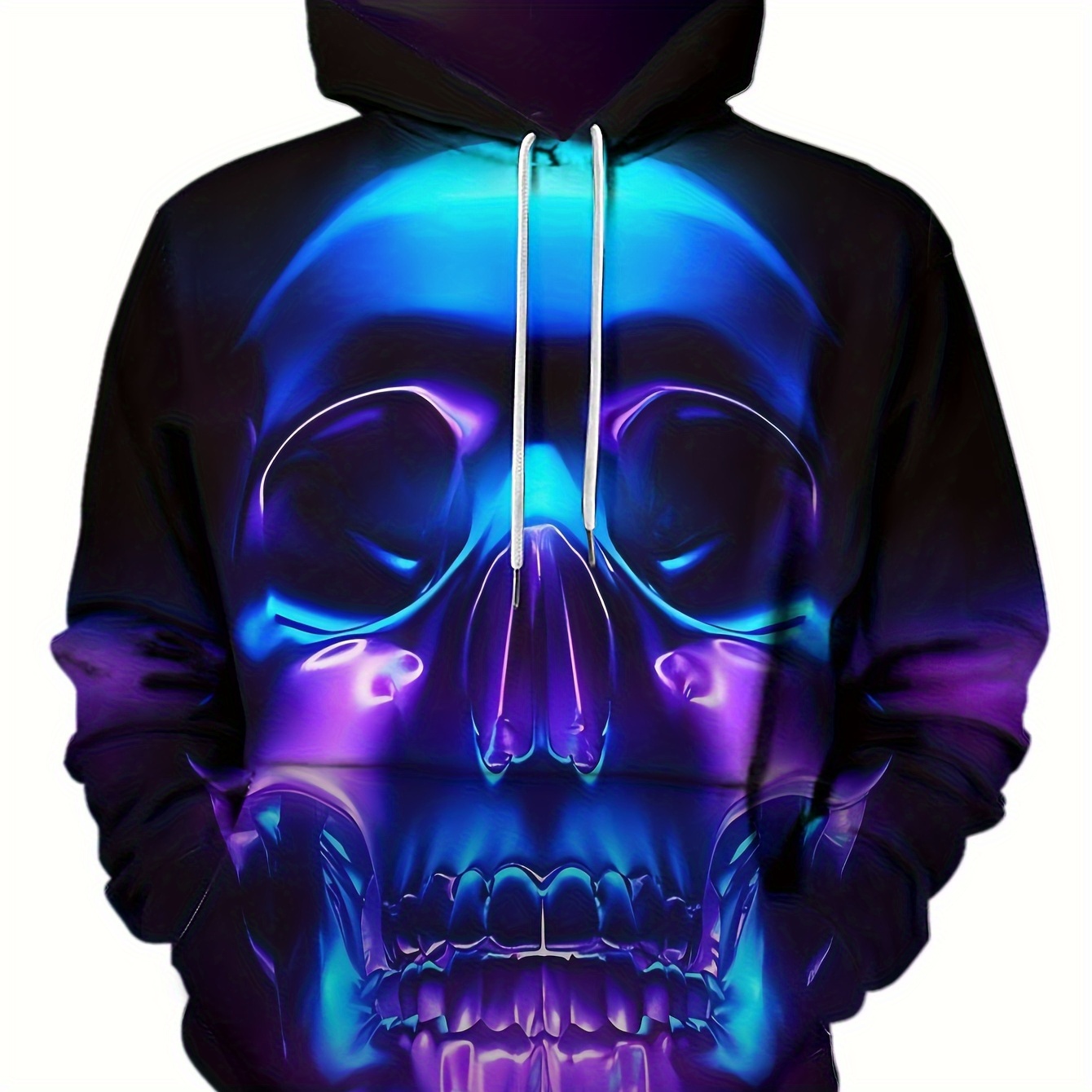 

creative Lion" 3d Graphic Print Men's Casual Hoodies, Drawstring Comfortable Oversized Hooded Pullover Sweatshirt Plus Size