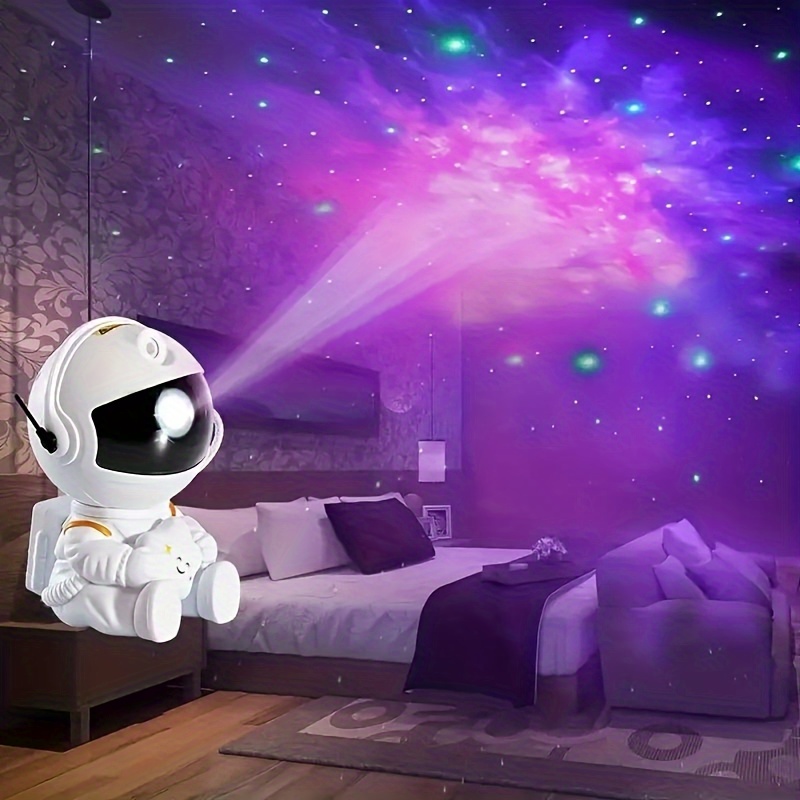 usb astronaut sky projection light full sky star atmosphere small night light astronaut laser nebula light for home decor living room halloween christmas wedding decor desk accessories for camping party perfect gift for birthday christmas details 0