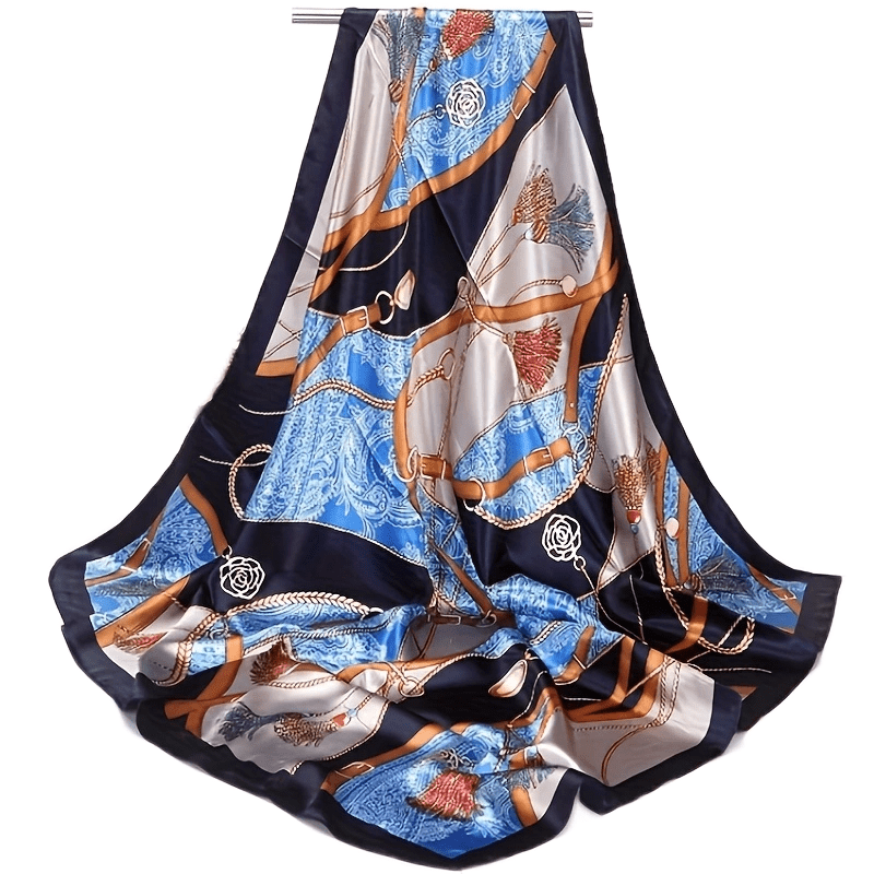 Wear Suit Silk Scarf Women's Square Scarf Summer Small Square Scarf Scarf  (Color : C, Size : One Size) Shawl (Scarf) (Color : B, Size : One Size) :  : Clothing, Shoes & Accessories