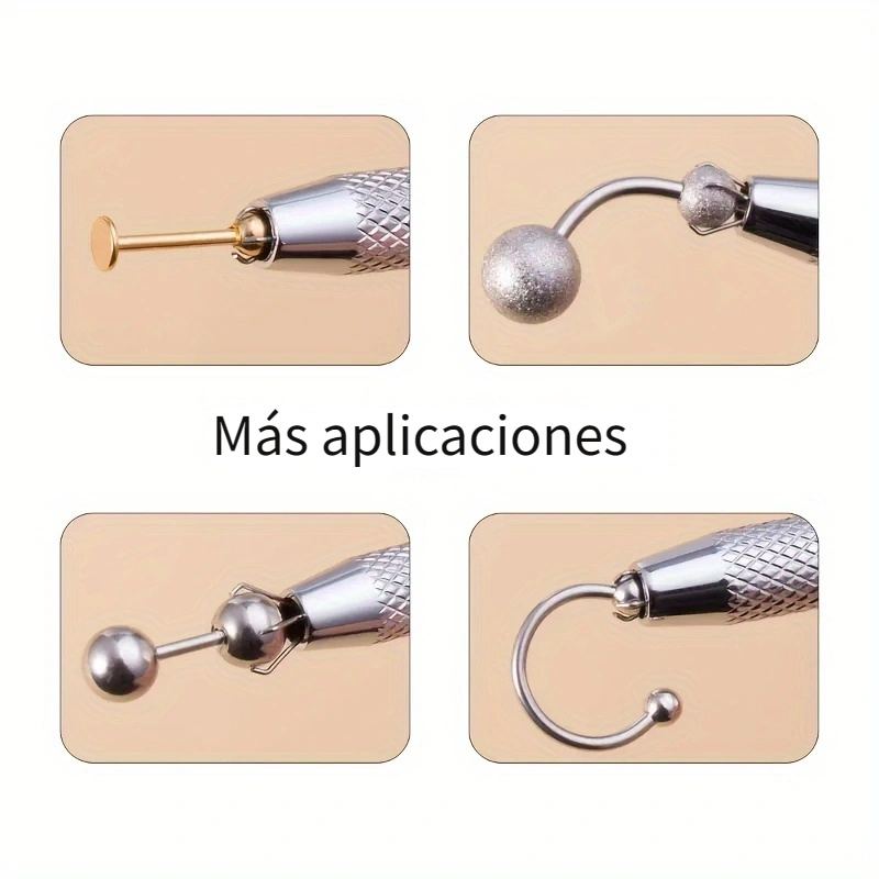 1 Unidad - Pinzas Aluminio Dorado Joyería, Herramientas Agarrar Cuentas,  Soporte Gemas, Herramienta Recogida, Compre , Ahorre