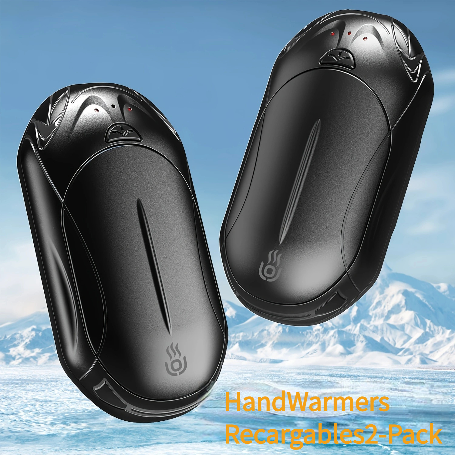 2 calentadores de manos eléctricos USB, almohadilla térmica eléctrica USB,  calentador de manos portátil, diseño de bolsa de bolsillo para invierno