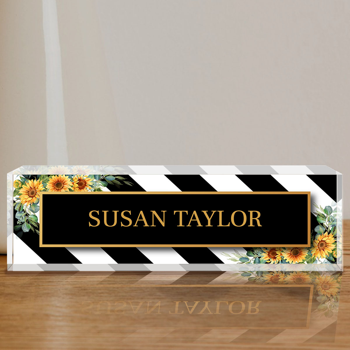 Desk Name Plate Personalized Custom Acrylic Name - Temu