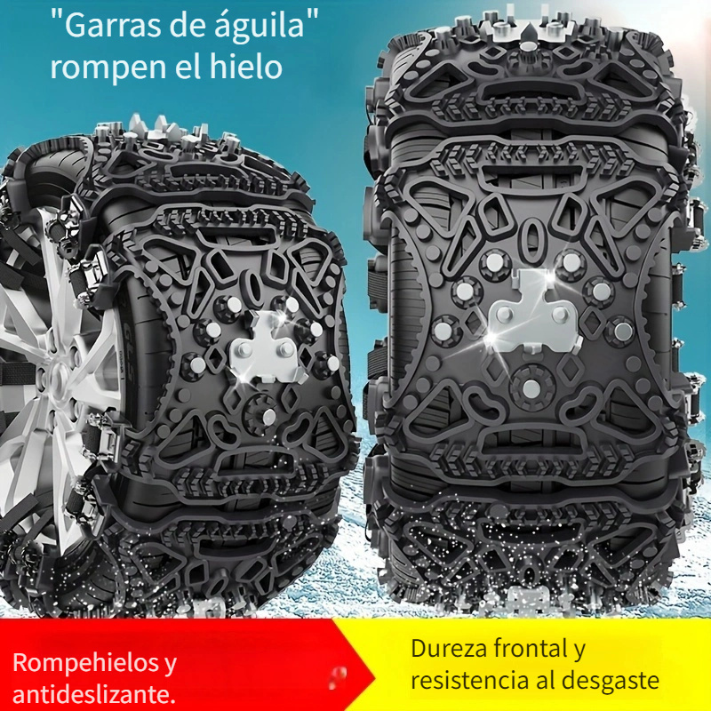 6pcs Cadenas Nieve Coche Cadenas Neumáticos Cadenas Nieve - Temu