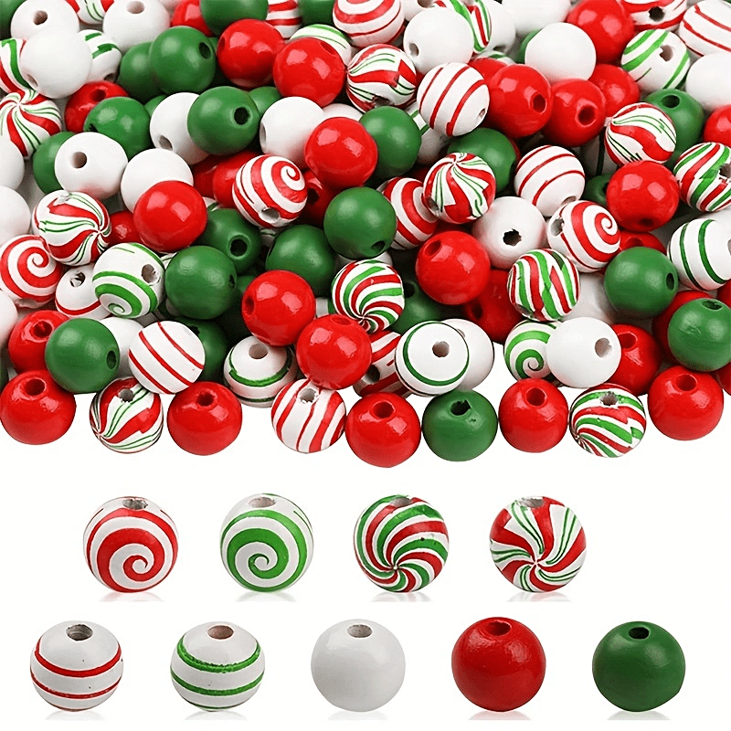 Christmas Beads for Jewelry Making,Christmas Tree Elk Father Christmas  Charm and Red Green White Christmas Clay Beads Gold Spacer Beads for  Bracelets Necklace Making DIY Crafts : : Home & Kitchen