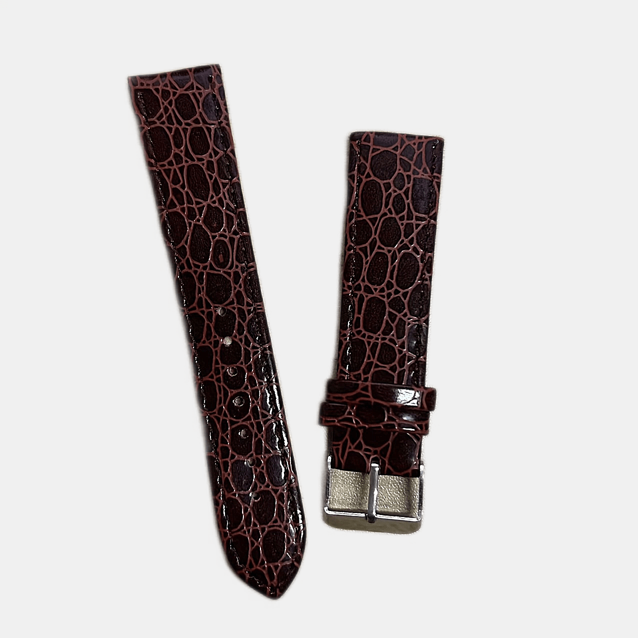 Womens Louis Vuitton Lizard Black Watch Strap