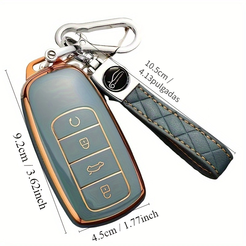 Housse de couverture de clé de voiture protéger pour Chery Tiggo 3 5x 4 8  Glx 7 2019 2020 Arrizo pour Cheri Tiggo 8 Porte-clés de voiture Coque