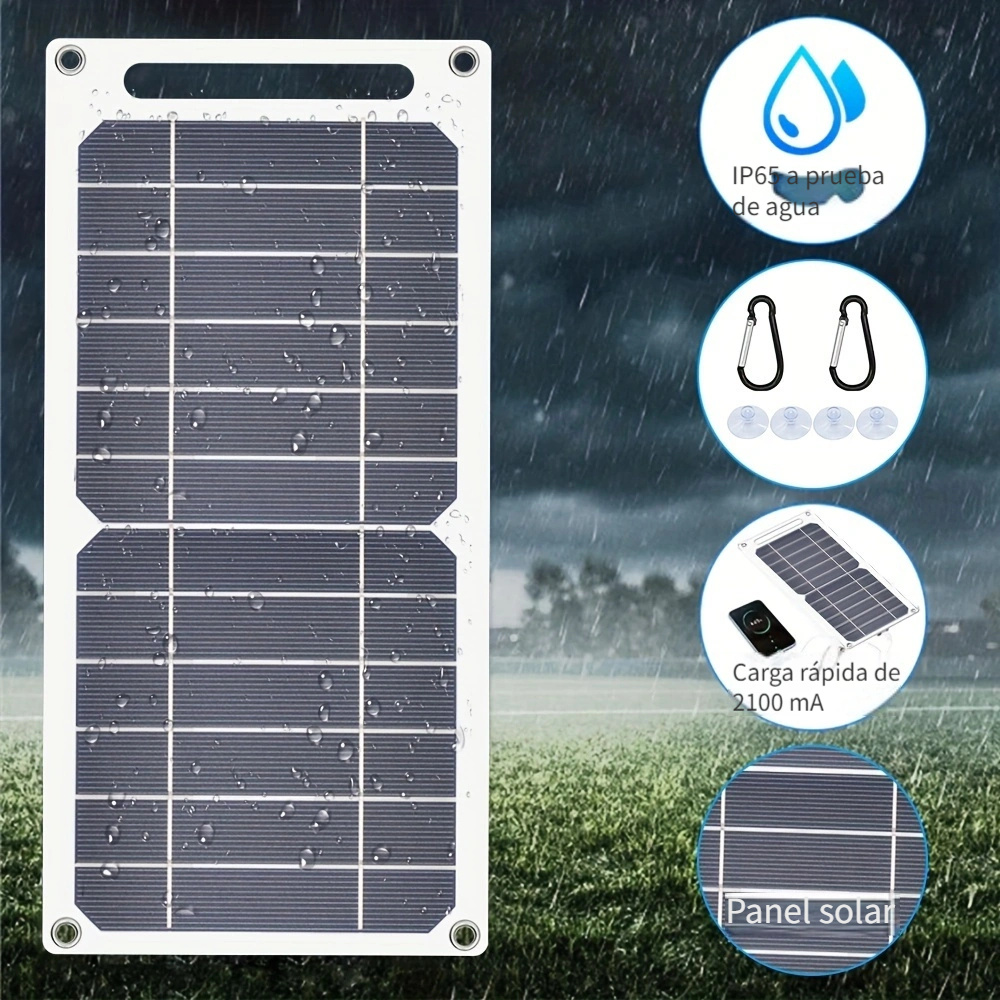 Panel solar plegable para exteriores,Panel solar plegable 4 Panel solar  plegable Panel solar plegable para acampar Probado y confiable Jadeshay A