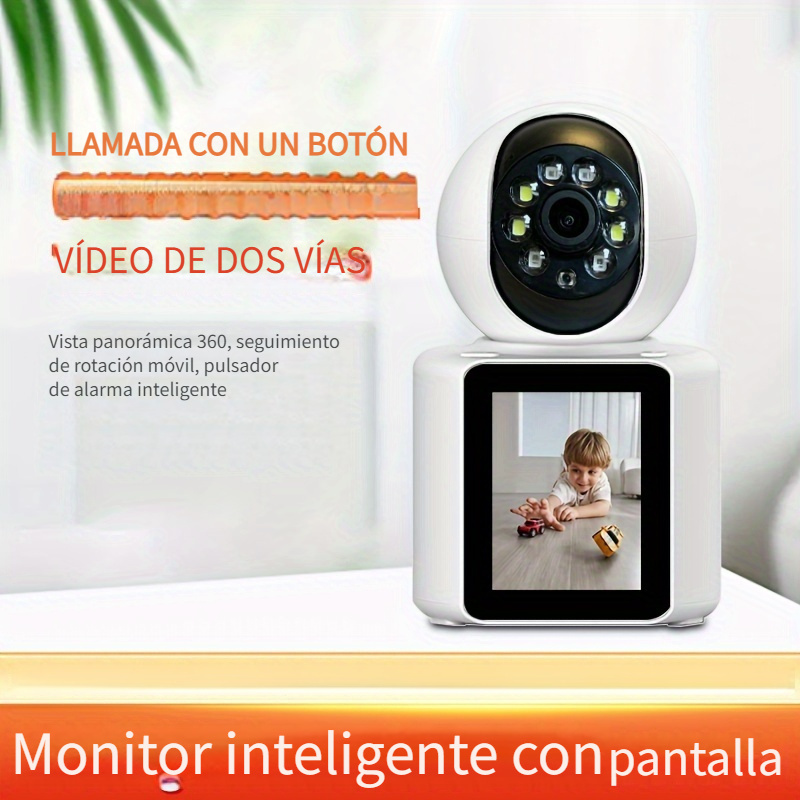 1pc HD 1080P 2.4/5G Cámara IP De Doble Banda Wifi, Detección De Movimiento  Inteligente AI, Empuje De Alarma, Vigilancia De Video, Monitor De Bebé  Interior De Seguridad - Temu