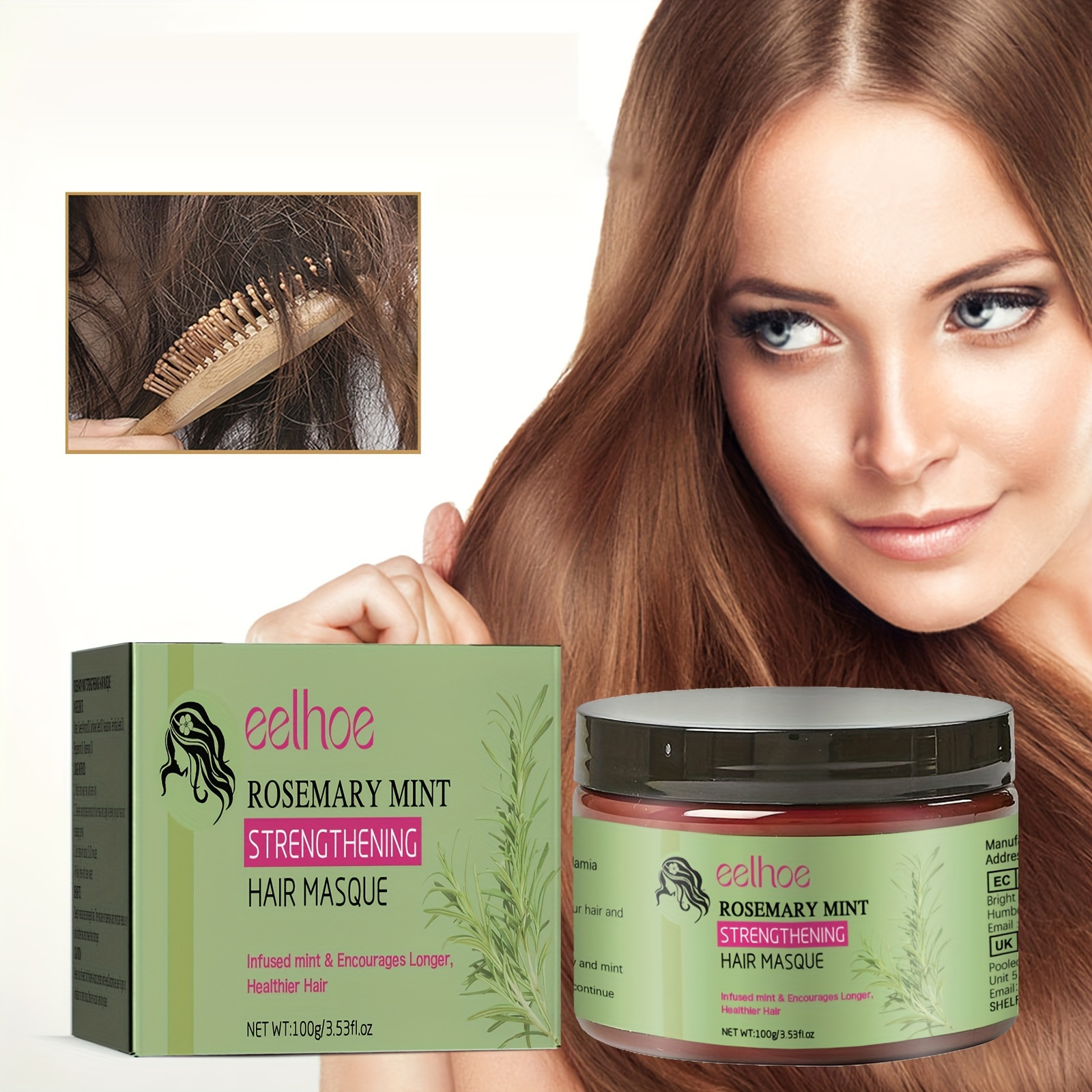 Mielle Aceite fortalecedor del cuero cabelludo de romero y menta con  biotina y aceites esenciales, tratamiento de puntas abiertas, crecimiento y