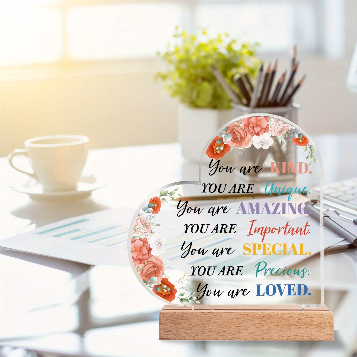 You are Amazing Inspirational Gifts for Women Religious Gifts Motivational  Cheer up Christian Paperweight Birthday Gift Office Encouragement Table
