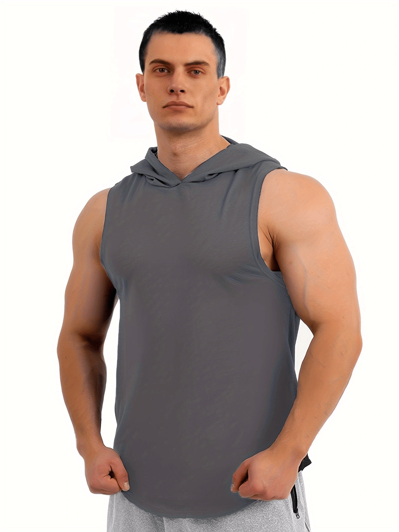 Cotton Blend Men's Solid Tank Top Casual Comfy Vest Summer - Temu