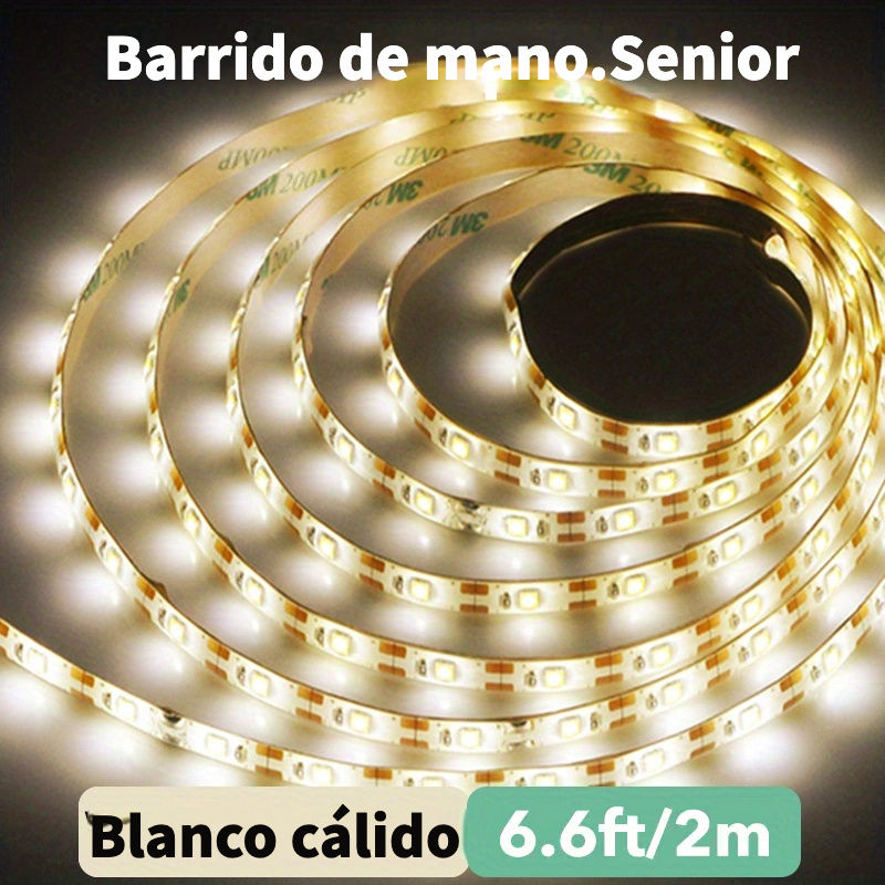 TIRA DE LED DIMABLE CON SENSOR DE MOVIMIENTO 1,2M 6W 12V 3000K IP65 SET 2PCS