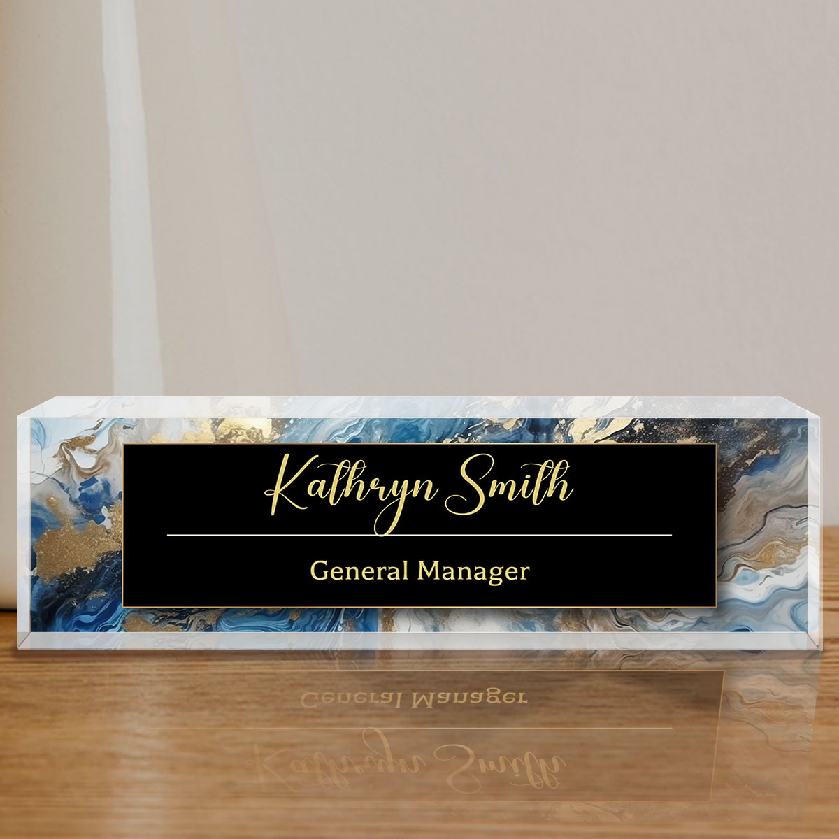 Desk Name Plate Personalized, Custom Name Plate for Desk, Office Desk Decor  for Women Men, Acrylic Desk Accessories, Office Gifts for Coworkers Boss