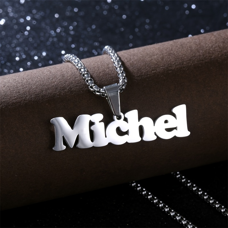 Michael name outlet necklace