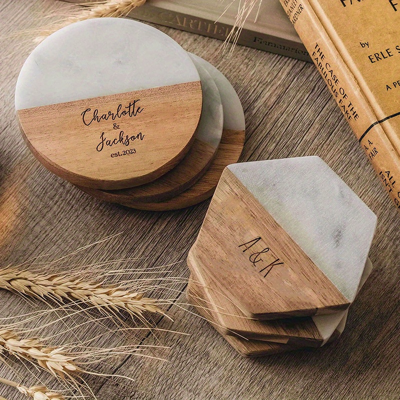 Hot Selling Wooden Coasters For Drinks Natural Mango Wood Drink