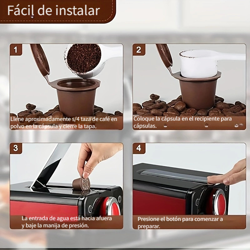 Taza Cápsulas Café Nespresso Reutilizable Cápsula Café - Temu Chile