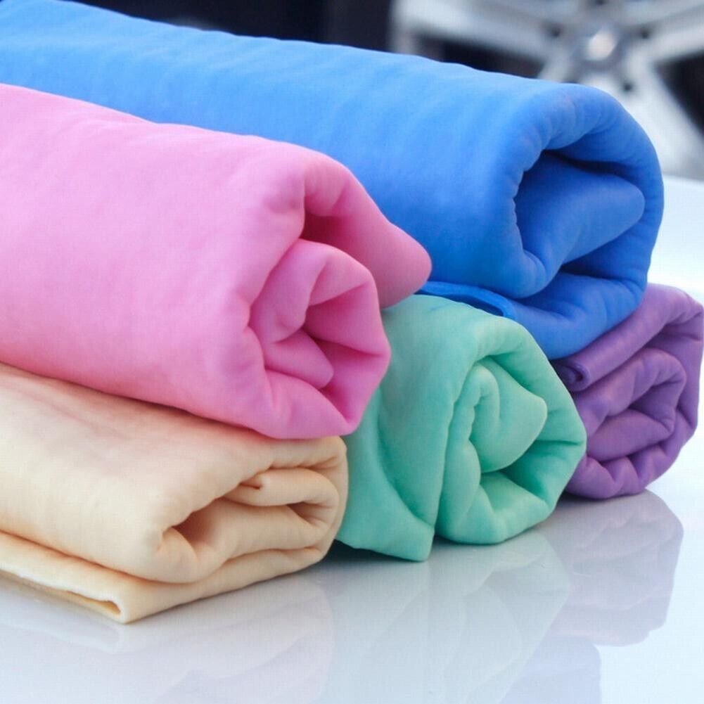 

2pcs Chamois Cloth For Car Super Absorbent Car Shammy Towel Office Pool Car Wash Drying Cleaning Tools Cloth