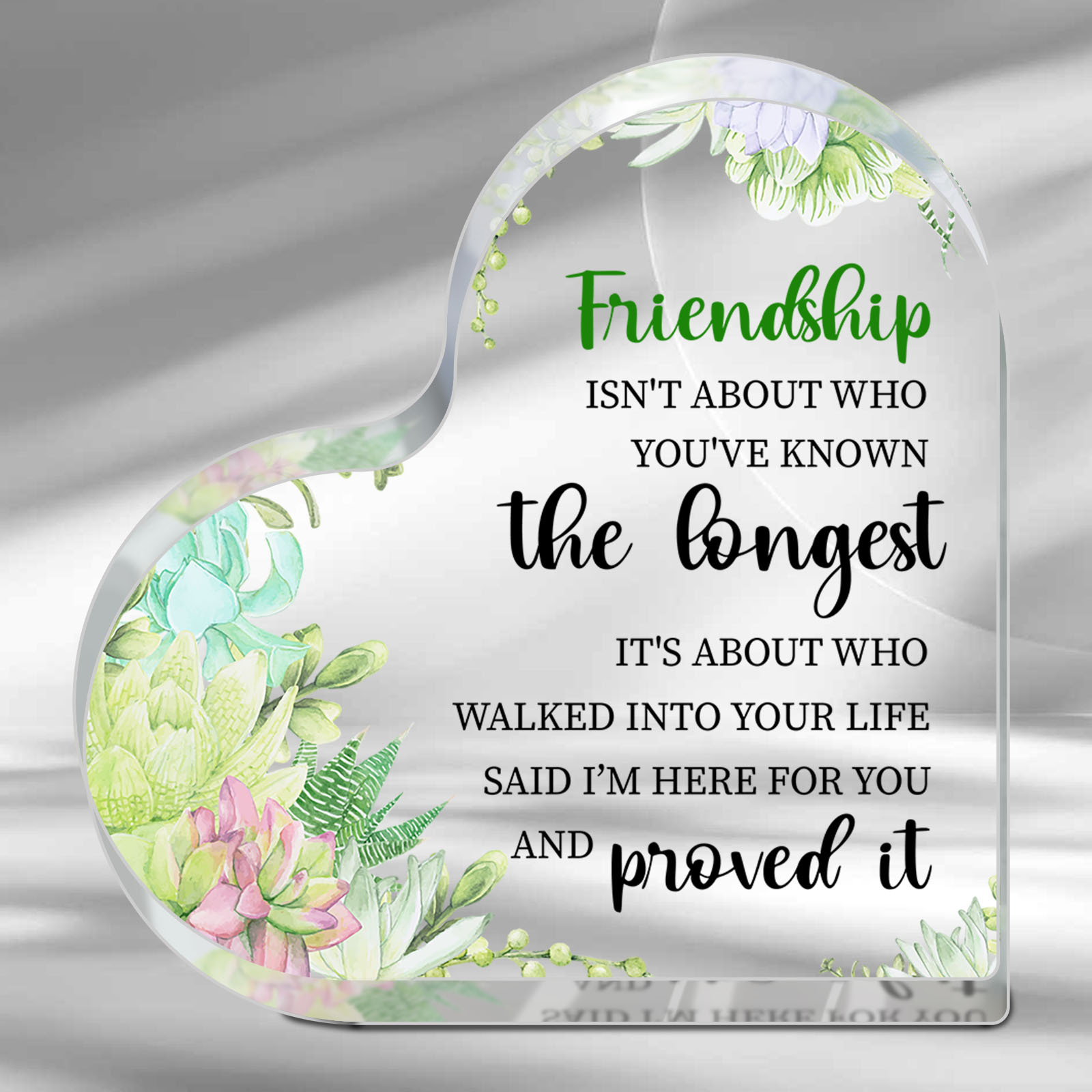 Acrylic Plaque Friendship Gift Woman Friend Sentimental - Temu Canada