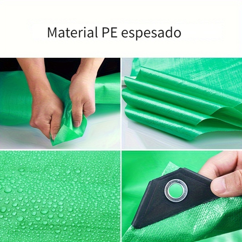 Lona impermeable resistente, lona de lona gruesa de 0.025 in de grosor de  21.16 oz/㎡, lona extra grande para techo al aire libre, tienda de campaña