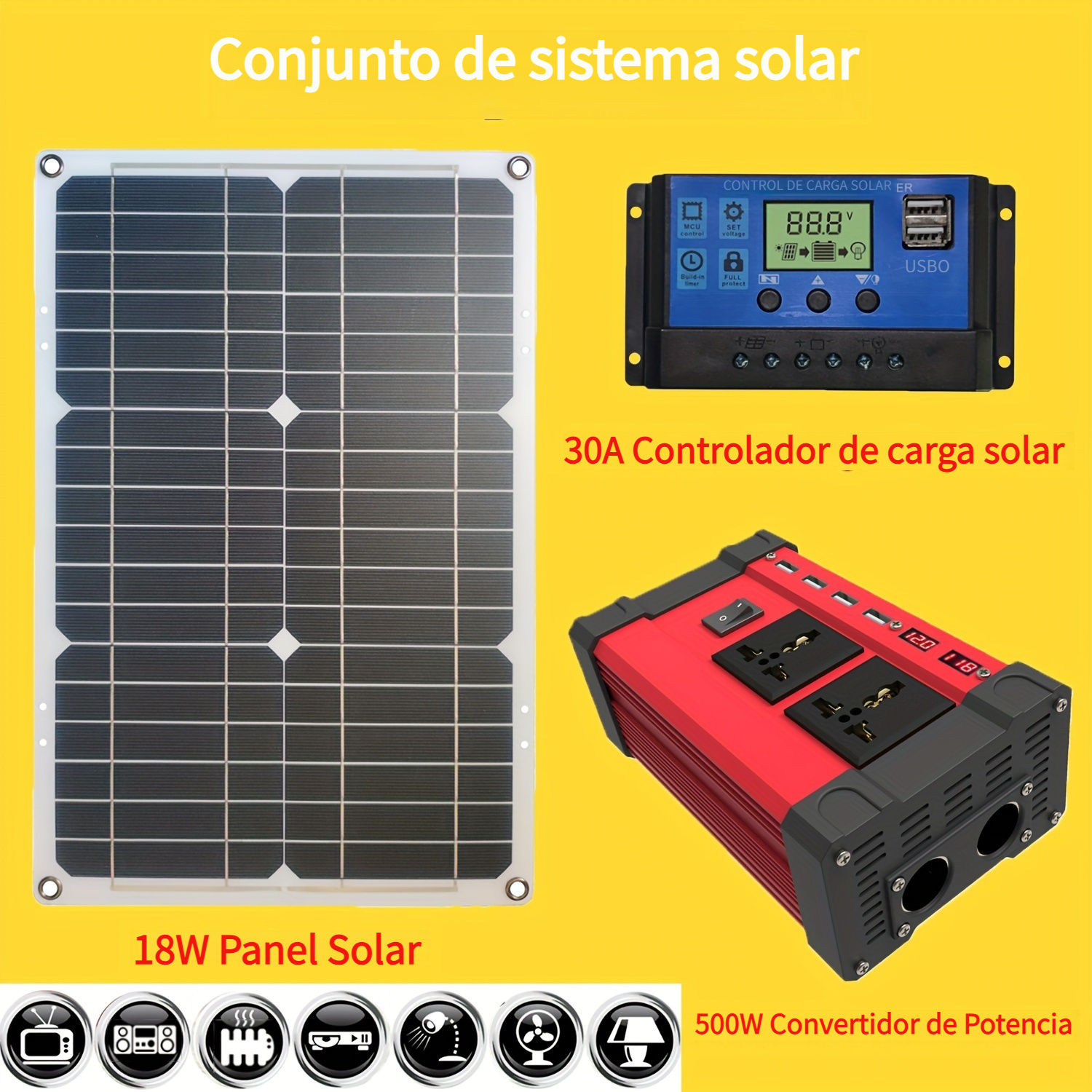 Kit De Paneles Solares - Temu