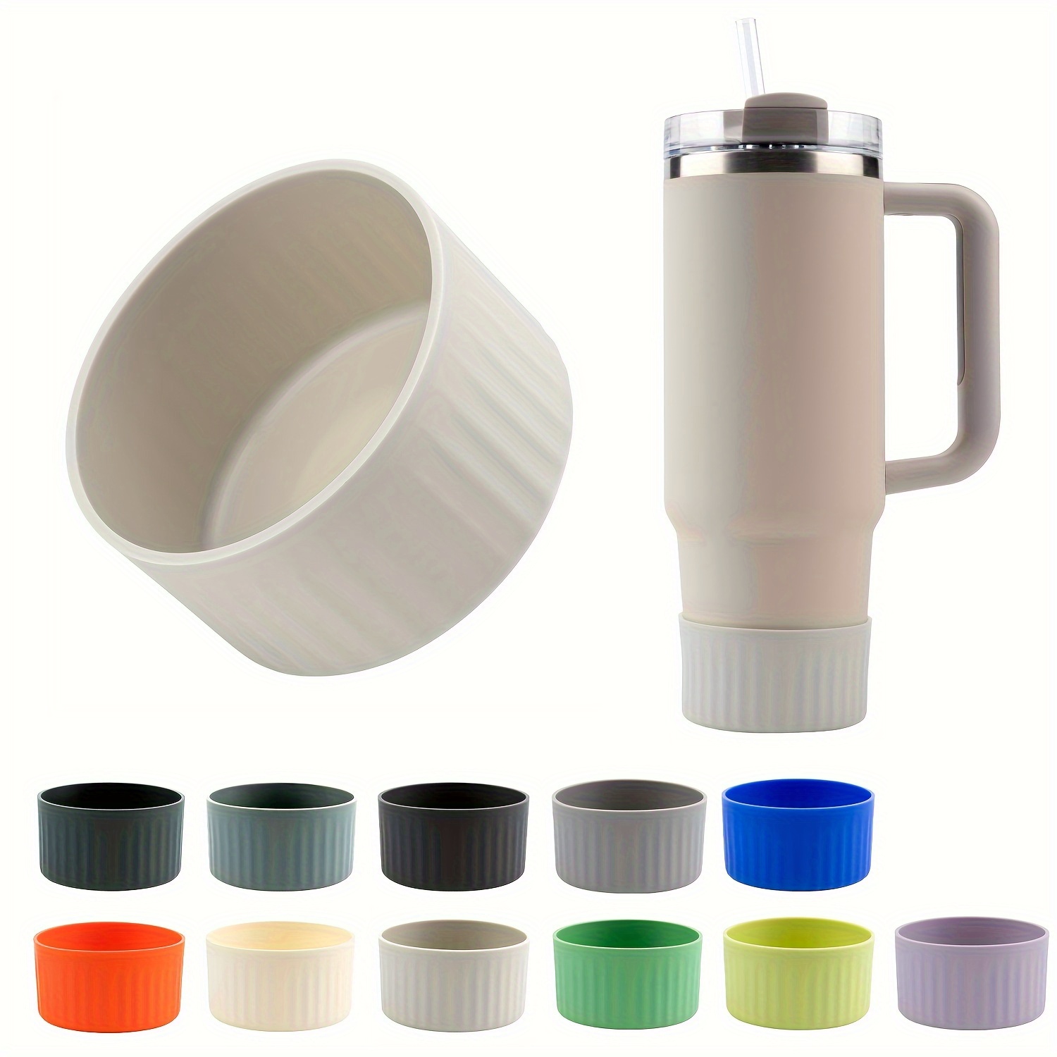 Silicone Cup Bottom Sleeve, Non-slip Twinkle Cup Boot Cover, Cup  Accessories For Tumbler & Hydro Flask - Temu Malaysia