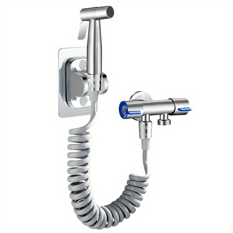 

1pc Handheld Bidet Sprayer Set, 304 Stainless Steel Spray Gun, Shower Handheld Toilet Bidet Faucet Sprayer, Self Cleaning Shower Nozzle