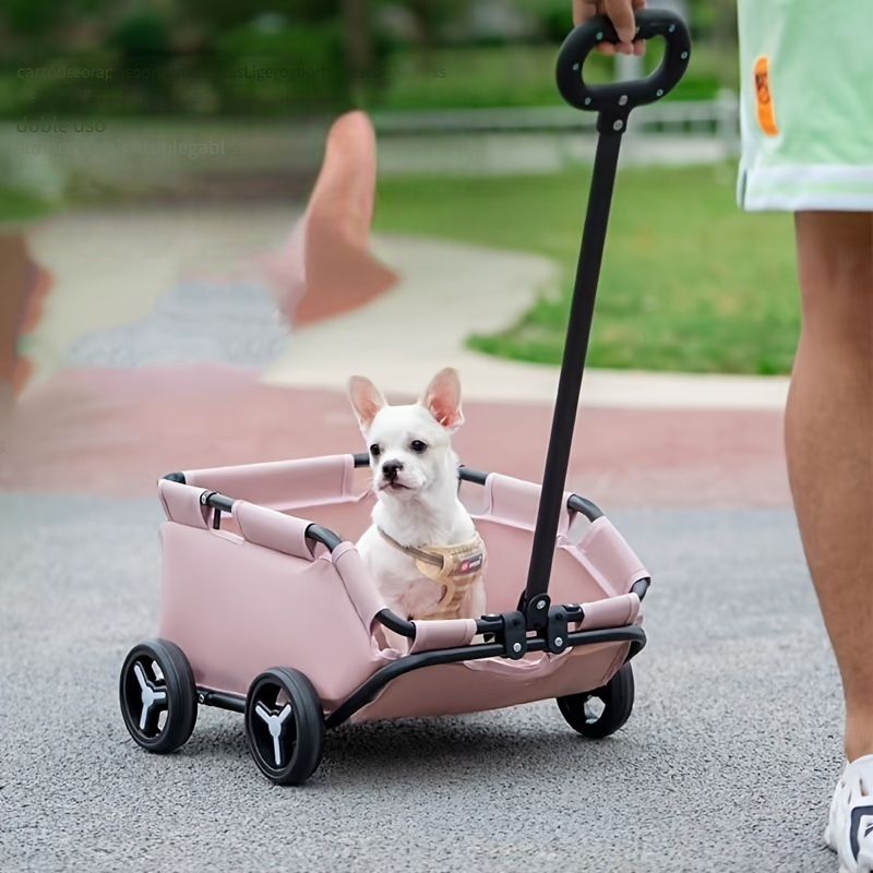 Cochecito para mascotas, carriola para perros, ruedas transportadora,  carrito plegable de viaje impermeable, para cachorros, perros pequeños,  gatos