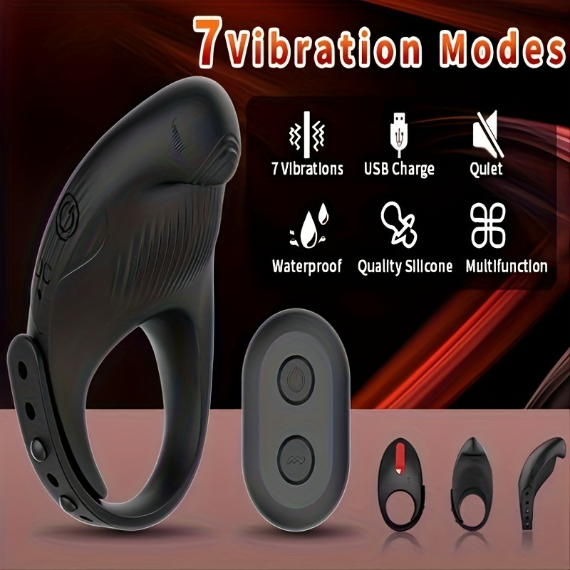 Vibrating Cock Ring With Clitoral Vibrator Lock Sperm Penis - Temu