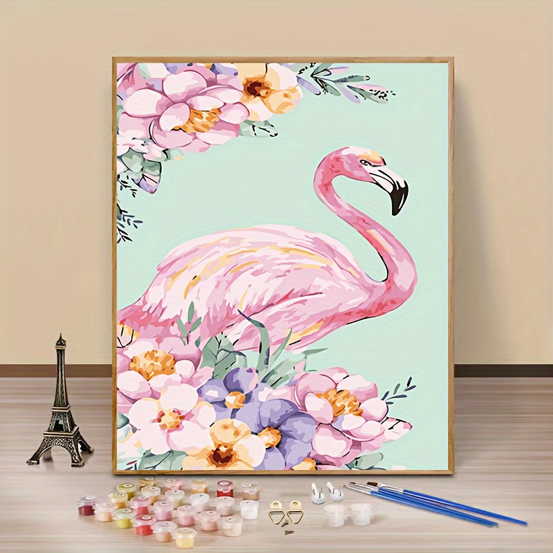 GATYZTORY Flamingo Frame Diy Painting By Numbers For Adults Acrylic Paint  Coloring By Numbers Modern Diy Gift Home Decoration