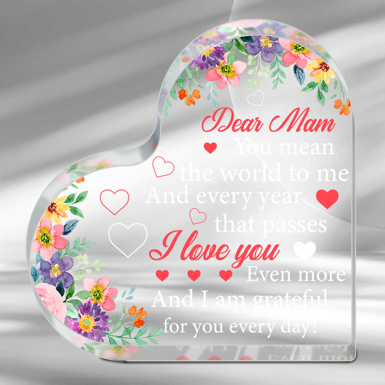 Personalized Mom Acrylic Plaque - Gift Idea For Mother From Daughter - Thank You For Being Such An Important Piece Of My Life I Love You Forever main image 0