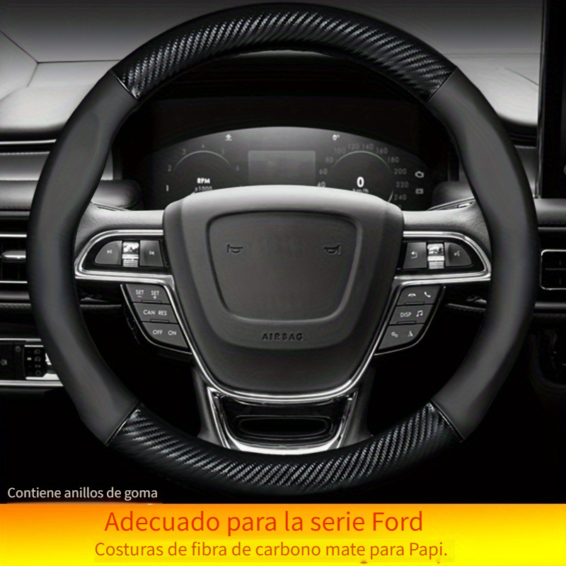 Para Ford Focus 2012-2018, Panel de Control Central Interior, manija de  puerta, pegatinas de fibra de carbono 3D/5D, calcomanías, accesorios de  estilo