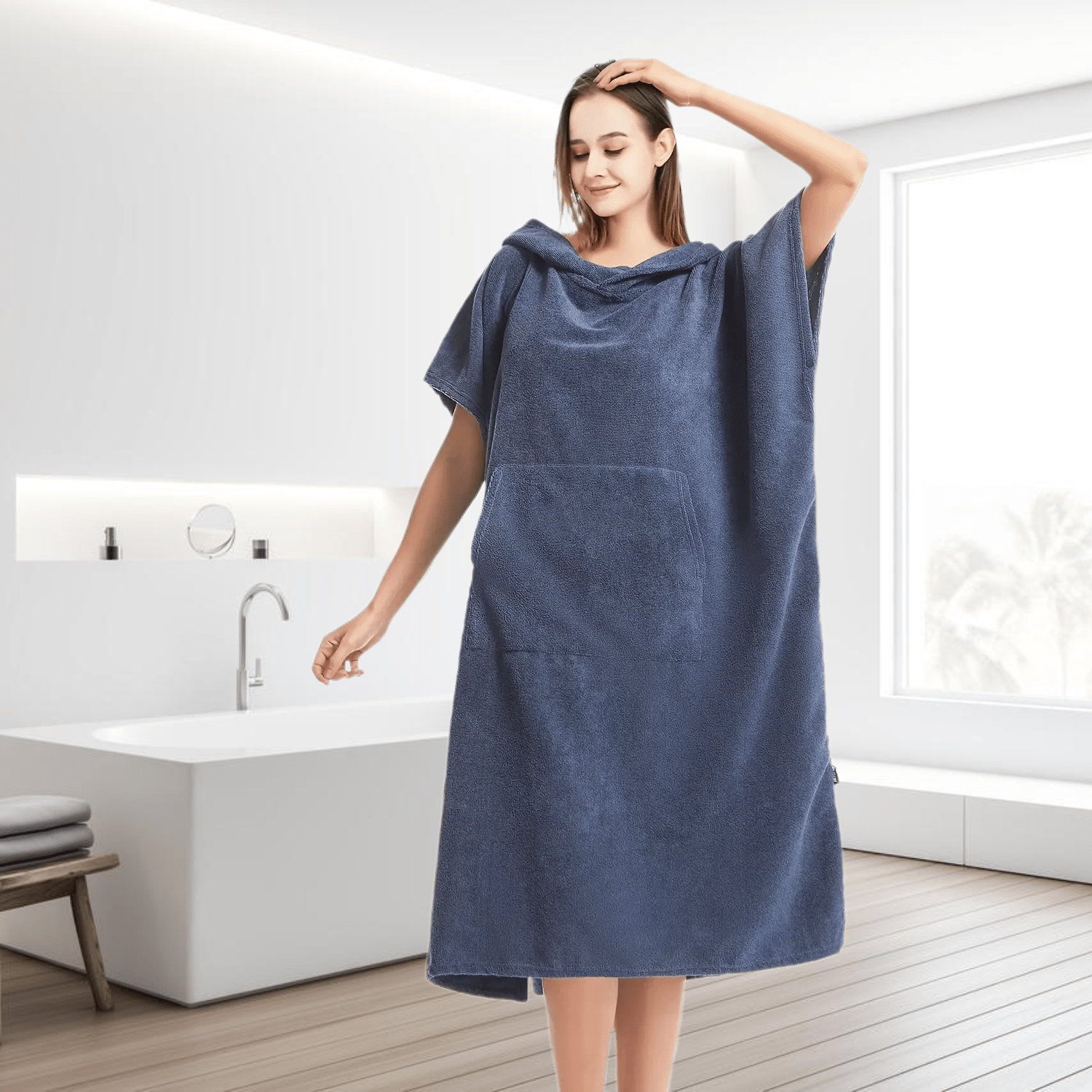 Women's Shower Dress Wearable Bath Wrap Towels Women Patched - Temu