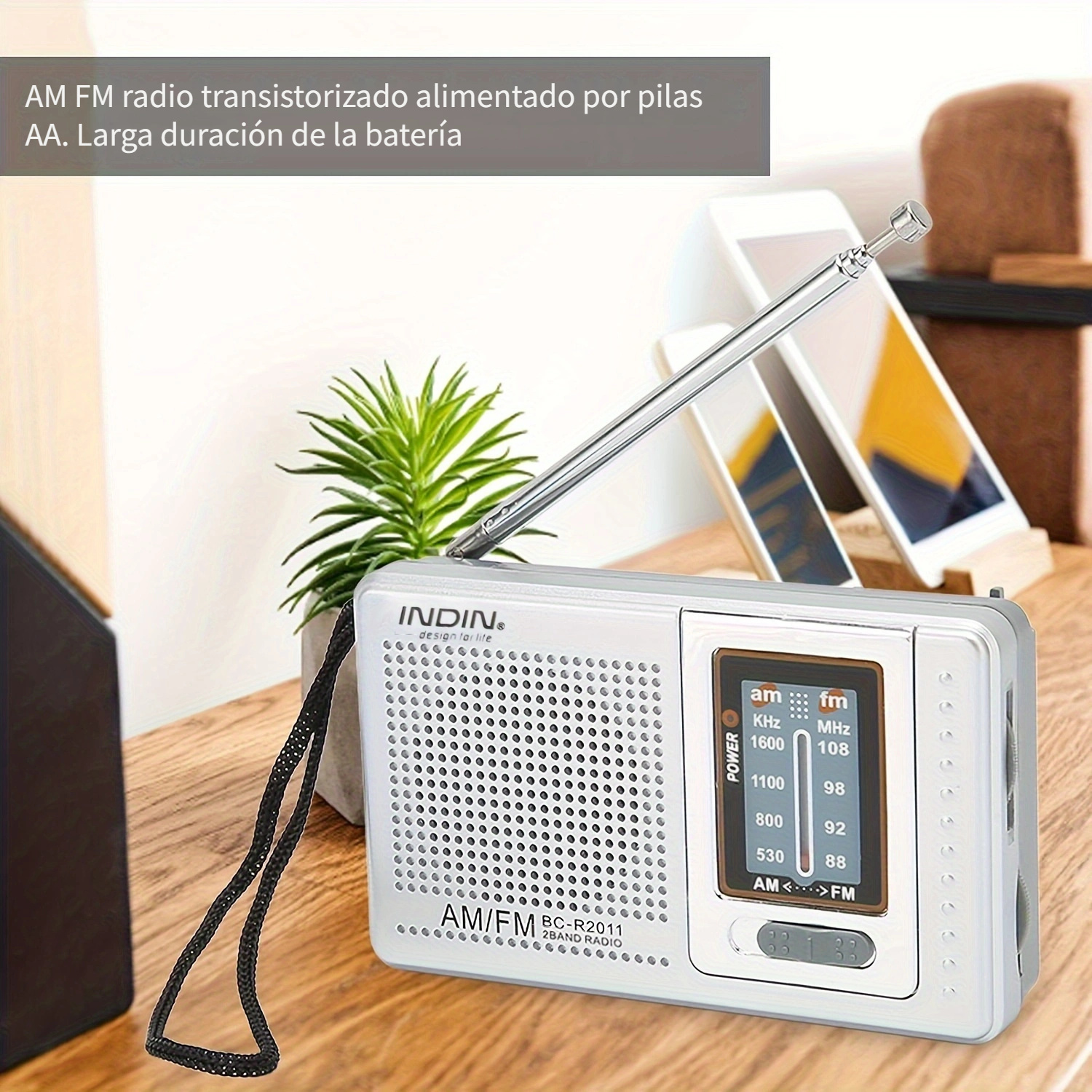 Radio AM FM de bolsillo, Mini walkman, estéreo de mano, portátil,  reproductor de música, pilas AAA