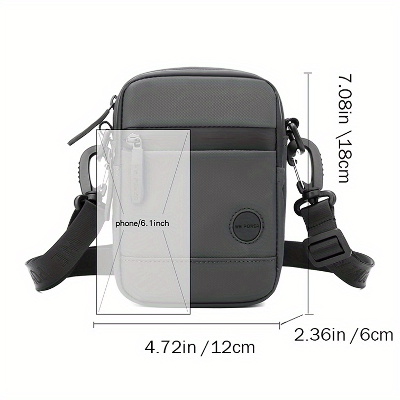 Crossbody Bag Men Mini Shoulder Bag Purse Travel Passport Temu