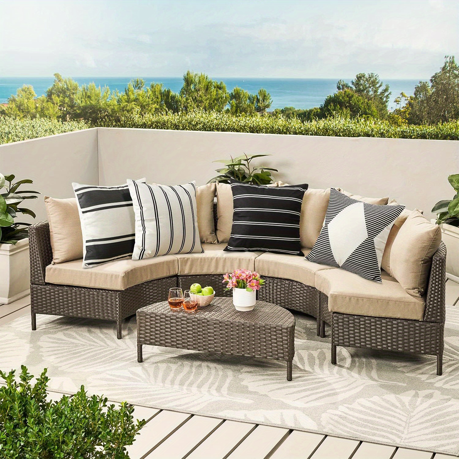 Outdoor Pillow Covers Modern Geometry Decorative Throw Temu