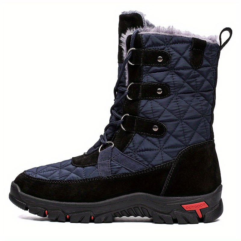 AX BOXING Botas Invierno Hombre Botines Antideslizante Nieve Senderismo  Comodidad Botas para Nieve Tamaño 41-46 EU (A_Marrón sin pelusa_056, 45 EU)  : : Moda