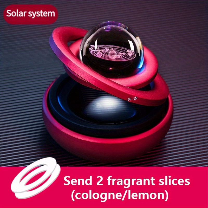 Solar Power Car Aroma Diffuser 360°Double Ring Rotating Design, Car  Fragrance Diffuser, Car Perfume