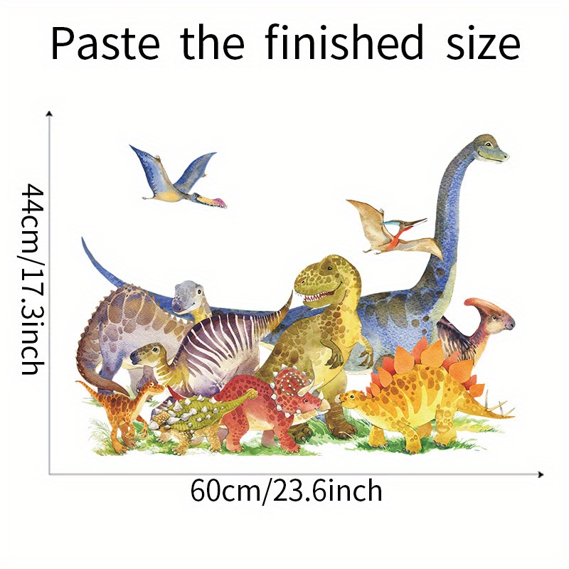 Vinyl Waterproof Jurassic Period Dinosaur Wall Stickers - Temu