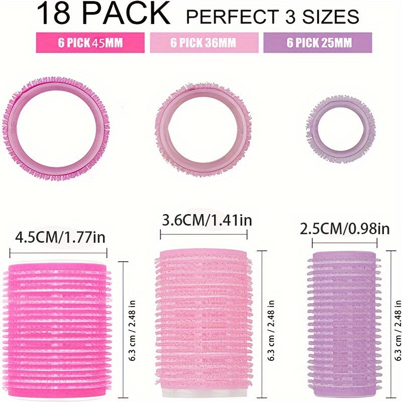 Hair Rollers Hair Clips Self Grip Root Fluffy Hair Rollers Temu