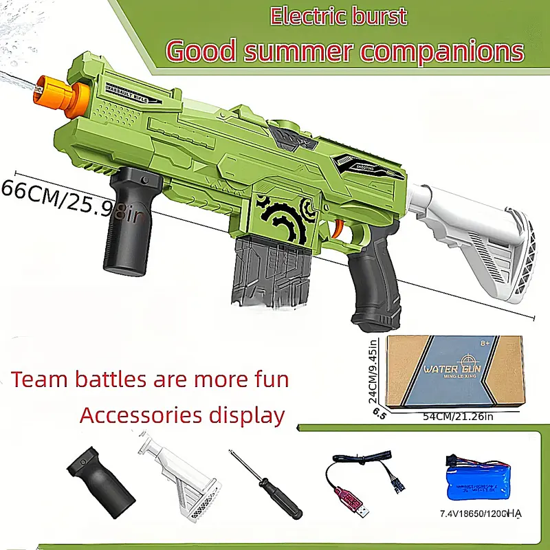 Electric Water Gun Large High Pressure Pistol Children Blaster