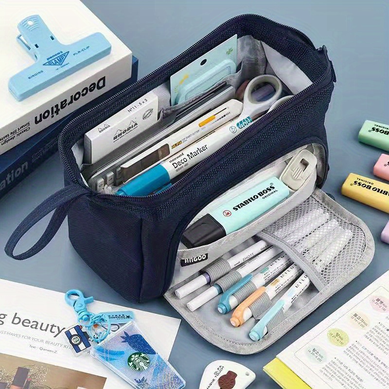 ANGOO Storage Stationery Bag, Pencil Case for Girls, Large Capacity Pencil  Case, A Beautiful Gift for Male and Female Students 
