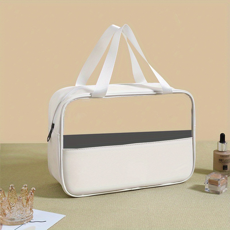 Portable Waterproof Canvas Makeup Bag Good Looking Large Capacity Wash Bag  Cosmetics Portable Solid Color Storage Bags Wholesale From Iker, $14.75